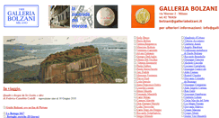 Desktop Screenshot of galleriabolzani.it